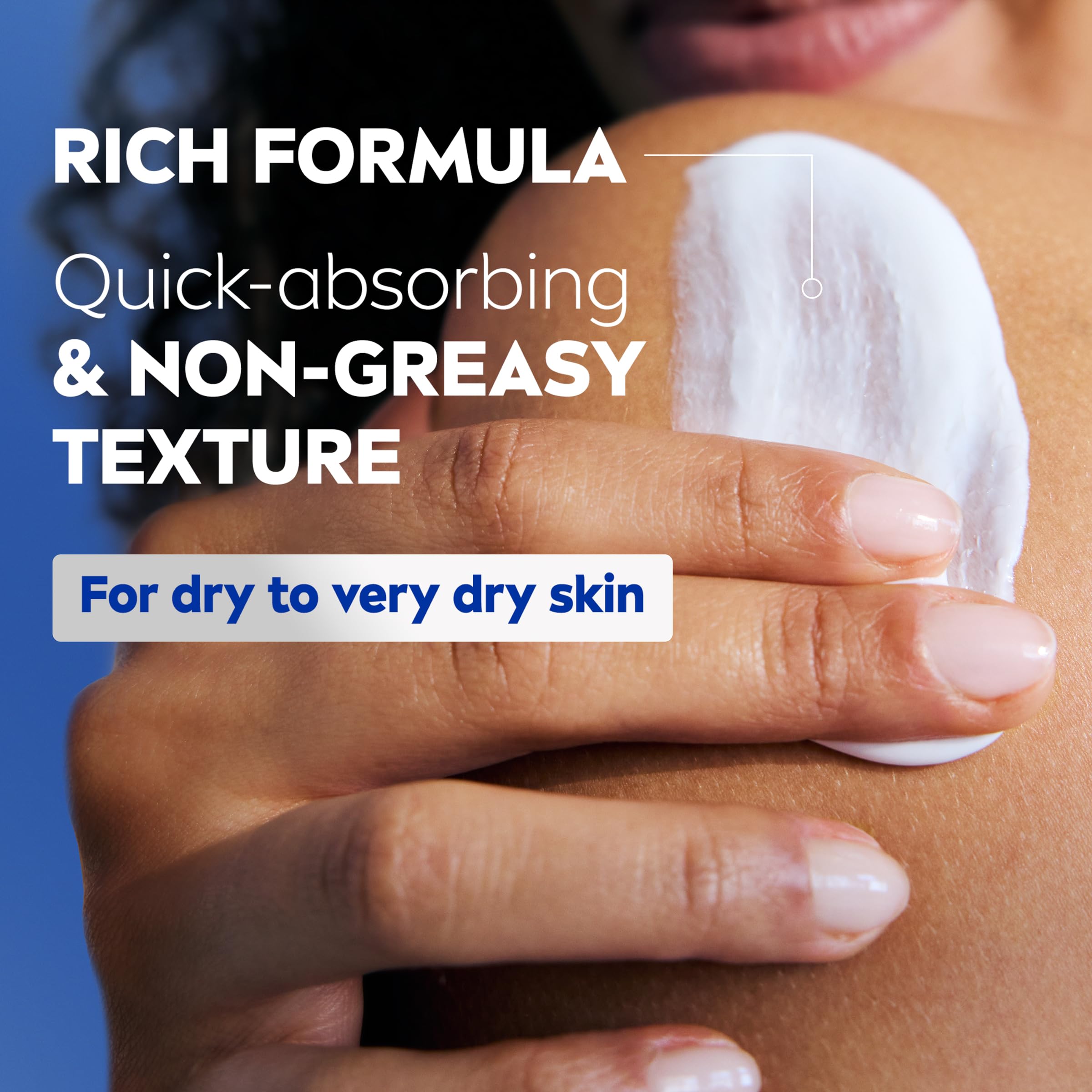 NIVEA Essentially Enriched Body Lotion for Very Dry Skin with Hyaluronic Acid, Almond Oil and Deep Nourishing Serum, 72-Hour Body Moisturizer, 16.9 Fl Oz Pump Bottle, Pack of 2
