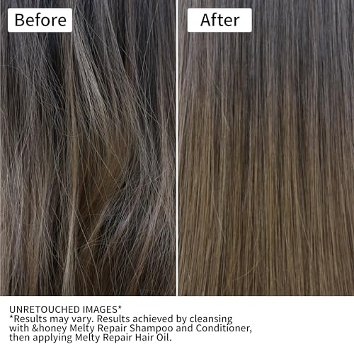 &honey Melty Moist Repair Hair Oil 100mL/3.38 Oz Sulfate-Free Moisturizing Hair Oil to help Tame Frizz and Waves Unique Blend of Honeys Argan Oil Frizzy Hair Japanese (1, Oil) - 1 - 3.4 Count (Pack of 1)