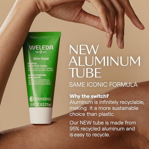 Weleda Skin Food Original Ultra-Rich Body Cream 2.5 Fluid Ounce, Plant Rich Hydrating Moisturizer with Pansy, Chamomile and Calendula - 2.5 Fl Oz (Pack of 1)