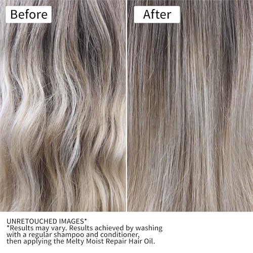 &honey Melty Moist Repair Hair Oil 100mL/3.38 Oz Sulfate-Free Moisturizing Hair Oil to help Tame Frizz and Waves Unique Blend of Honeys Argan Oil Frizzy Hair Japanese (1, Oil) - 1 - 3.4 Count (Pack of 1)