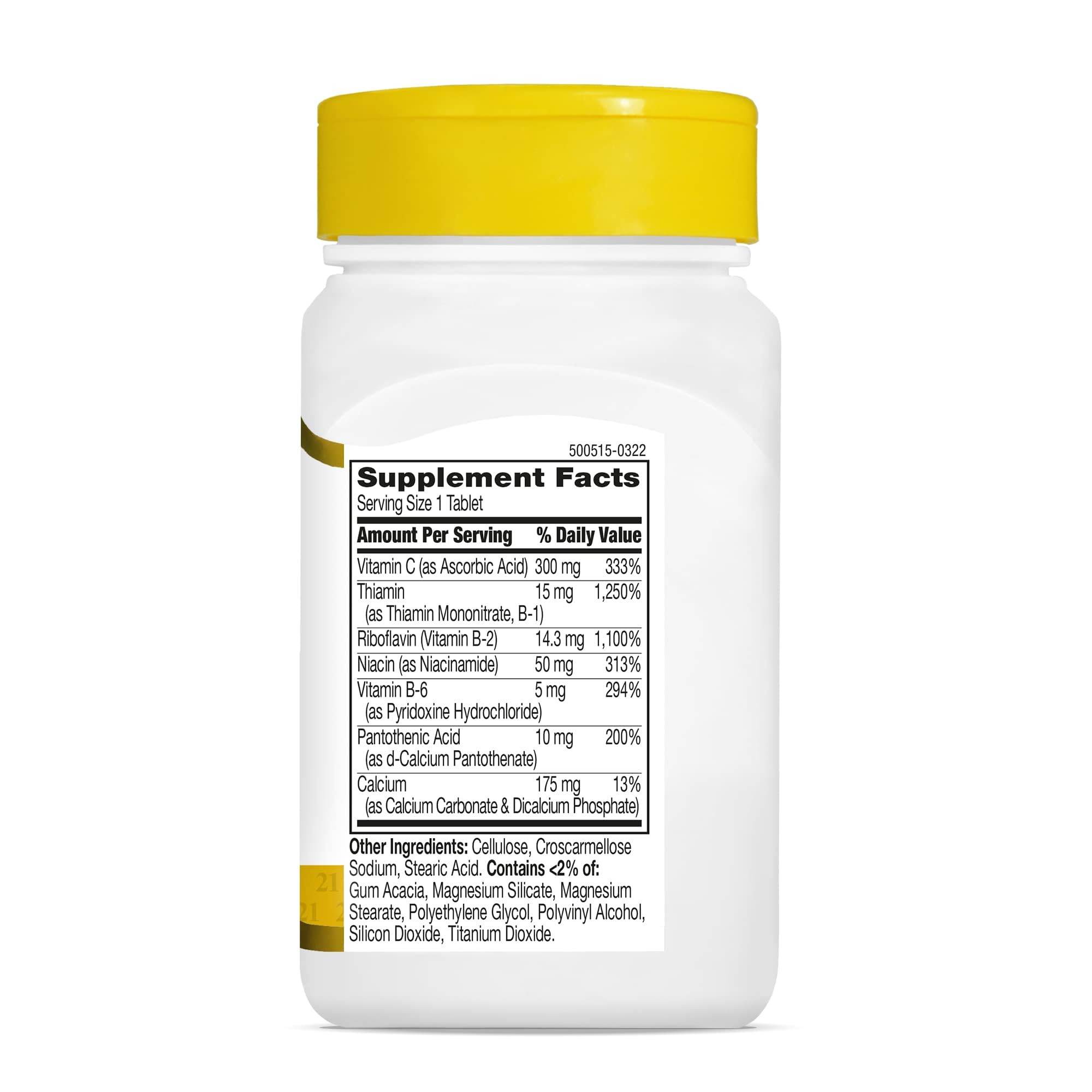 21st Century Healthcare, B Complex Plus Vitamin C, Tablets 100 Count (Pack of 1)