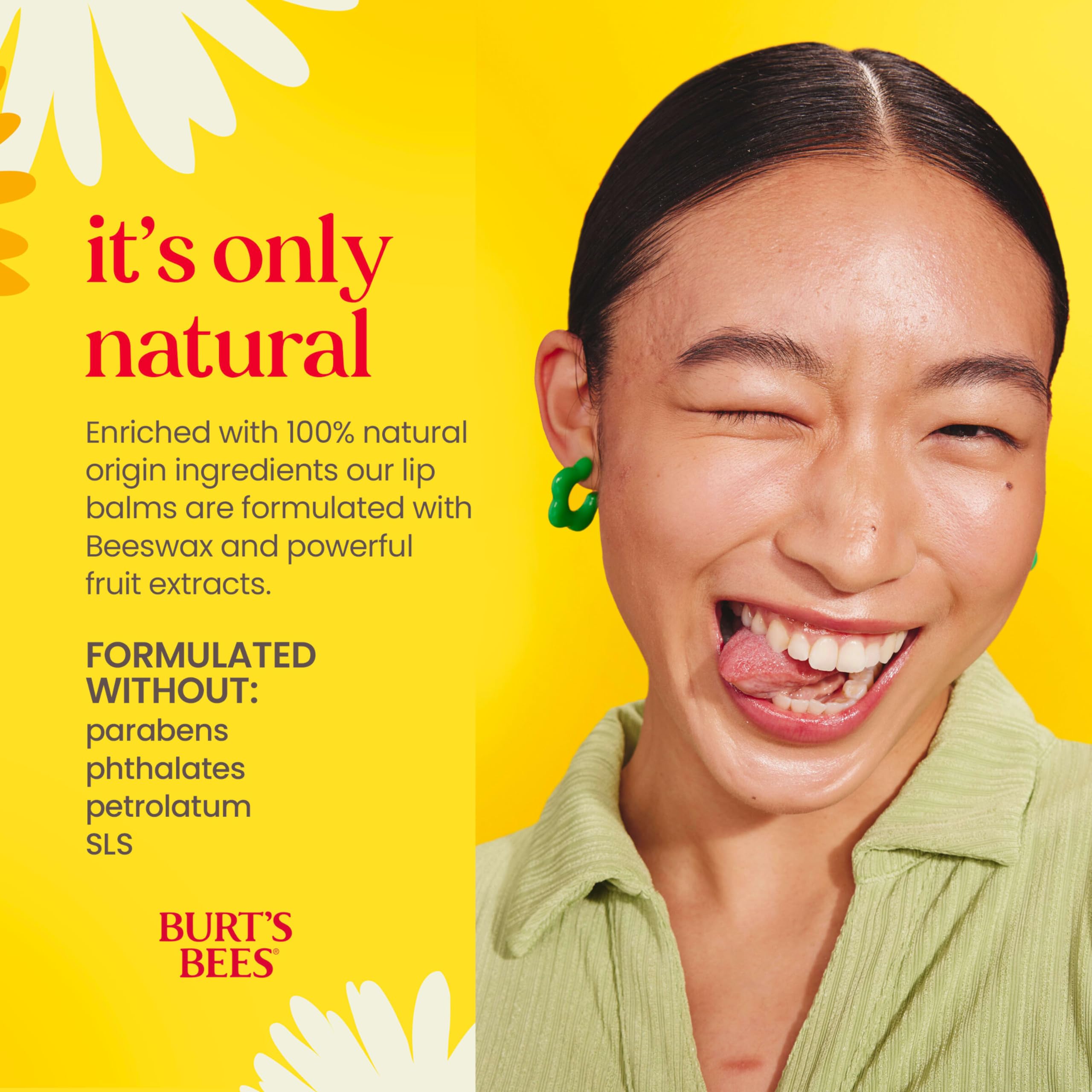 Burt's Bees Lip Balm - Vanilla Bean, Lip Moisturizer With Responsibly Sourced Beeswax, Tint-Free, Natural Origin Conditioning Treatment, 2 Tubes, 0.15 oz.